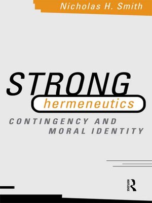 cover image of Strong Hermeneutics